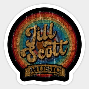 jill scott //design on tshirt Sticker